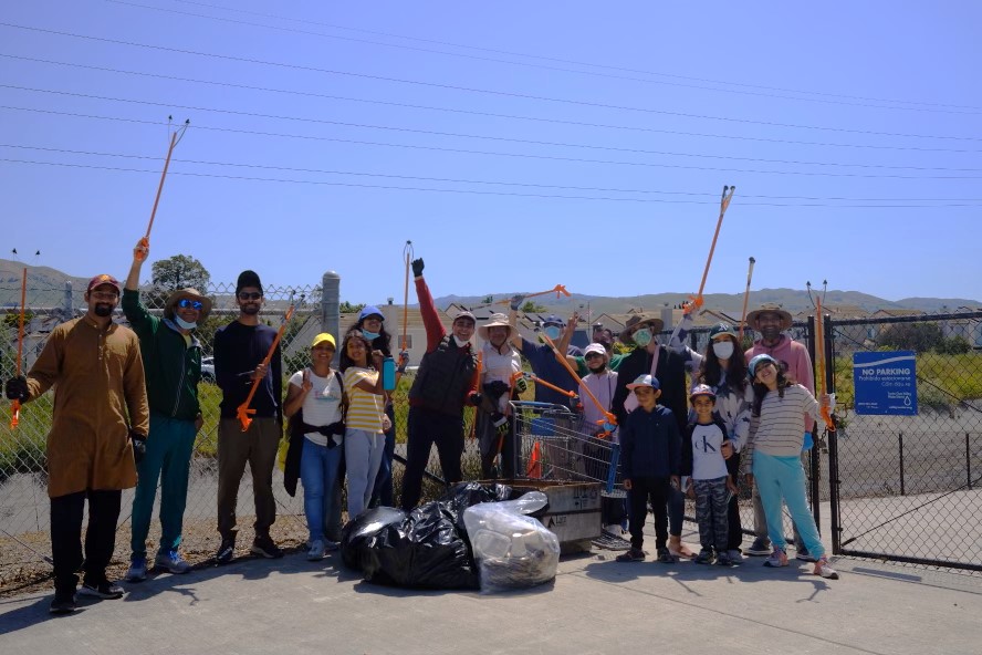 Cleaning waterways on National River Cleanup Day